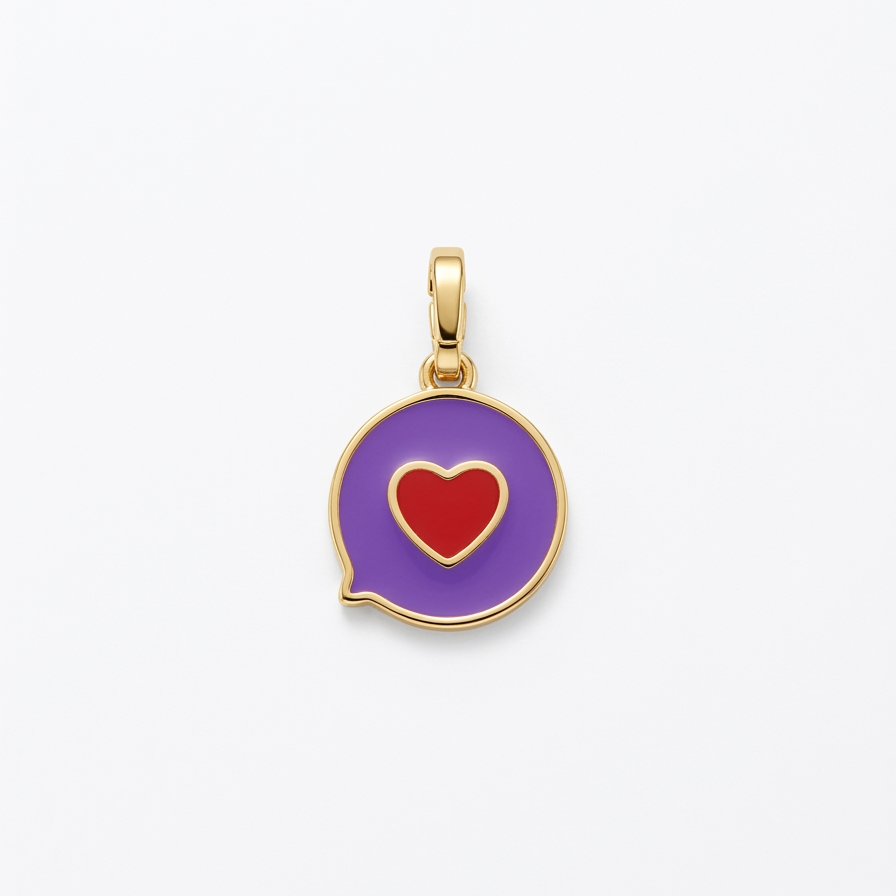 CHARM | Corazón morado