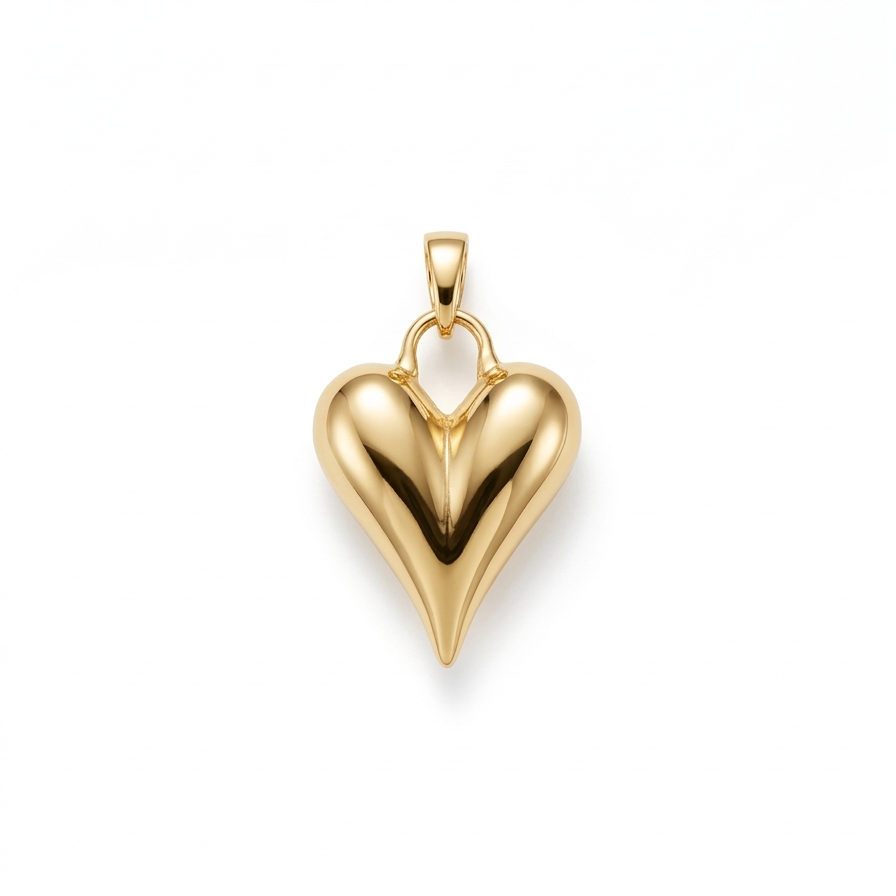 CHARM | Corazón gold grande