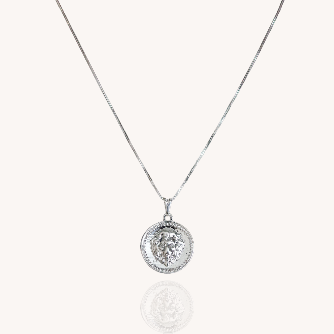 Collar León Plata