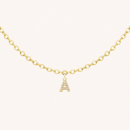 Collar Letra Brillos