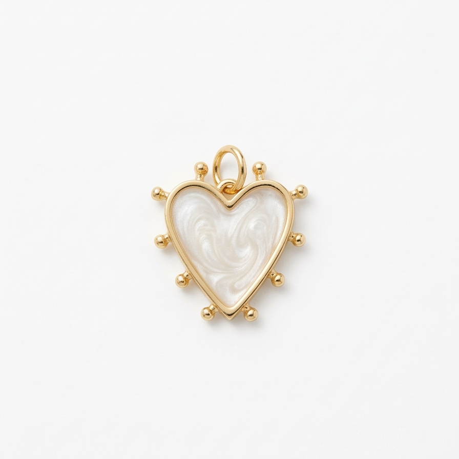 CHARM | Corazón blanco