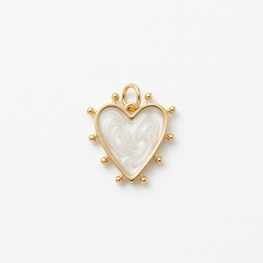 CHARM | Corazón blanco