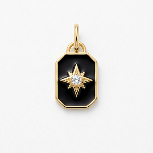 CHARM | Placa negra con estrella