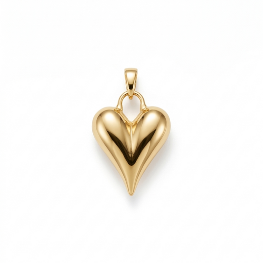 CHARM | Corazón gold grande