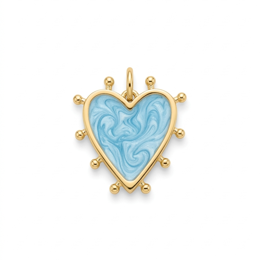 CHARM | Corazón celeste