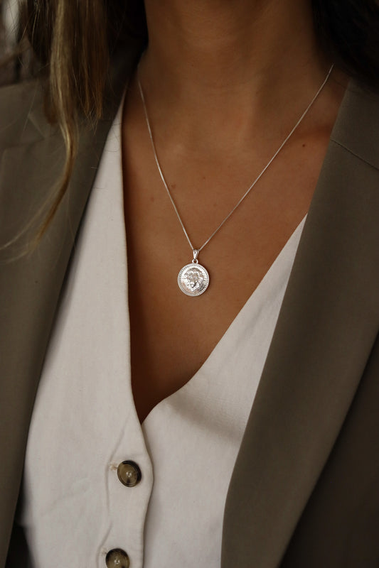 Collar León Plata