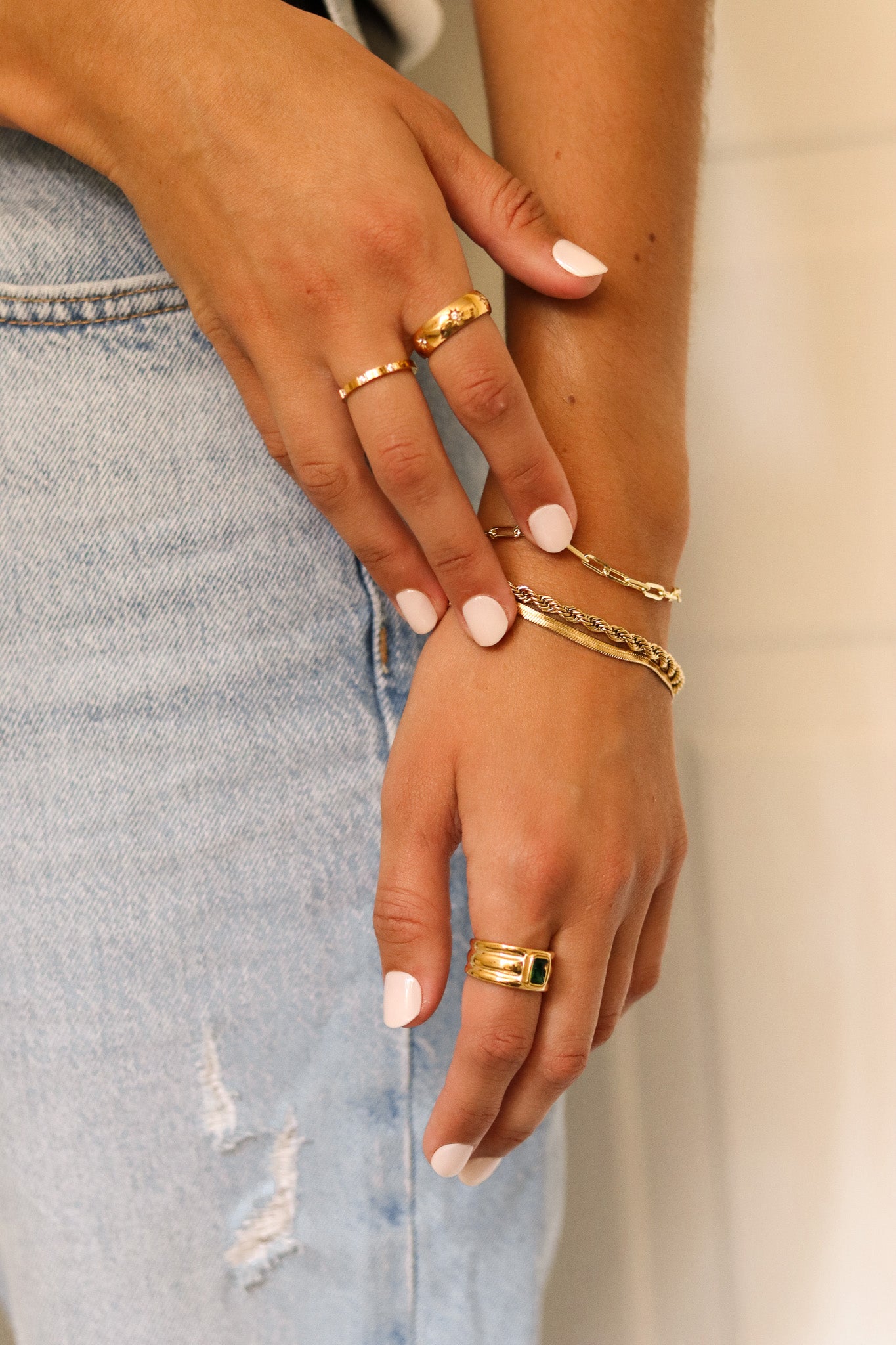 Anillo Kira Bold Blanco