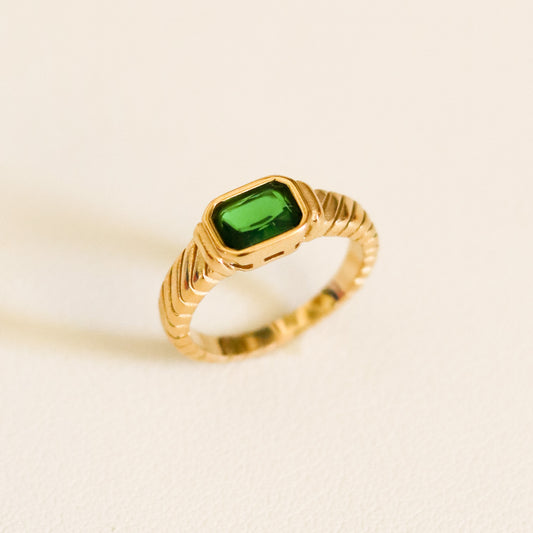 Anillo Kira verde